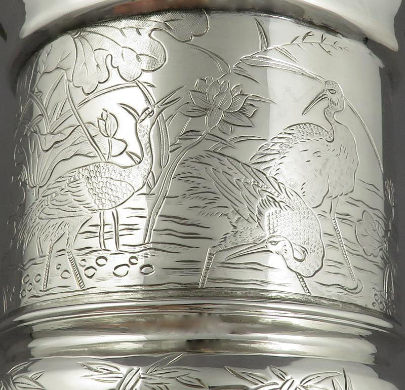 Chinese Export Silver Goblet - JH Tee Antiques