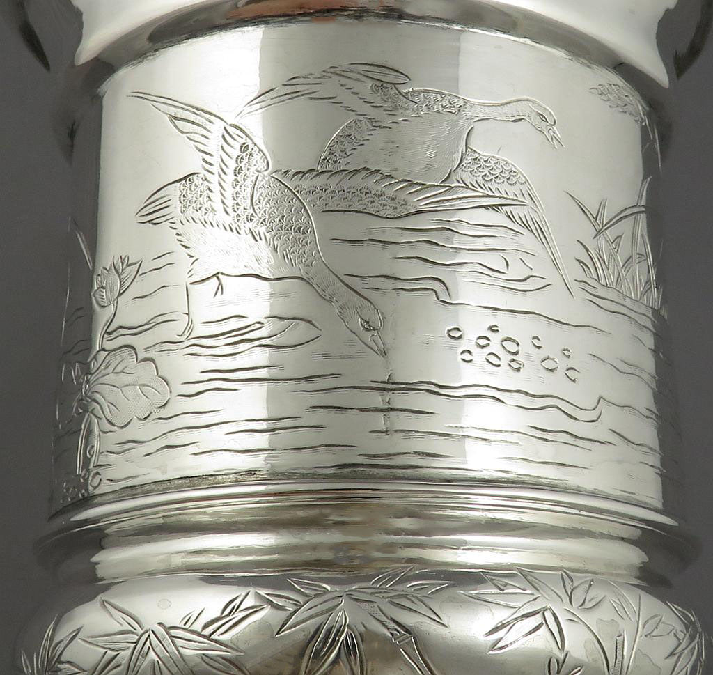 Chinese Export Silver Goblet - JH Tee Antiques