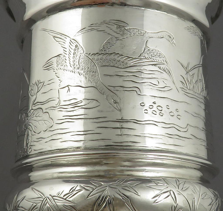 Chinese Export Silver Goblet - JH Tee Antiques