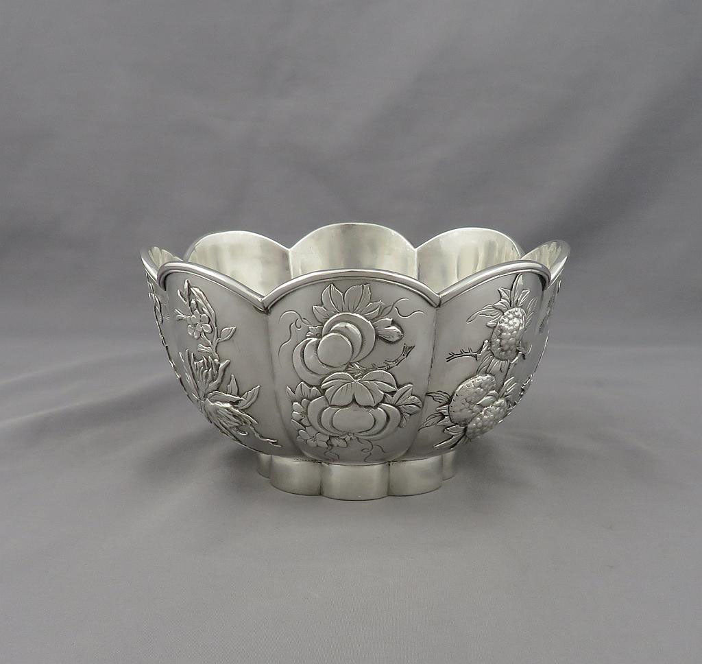 Chinese Export Silver Bowl - JH Tee Antiques