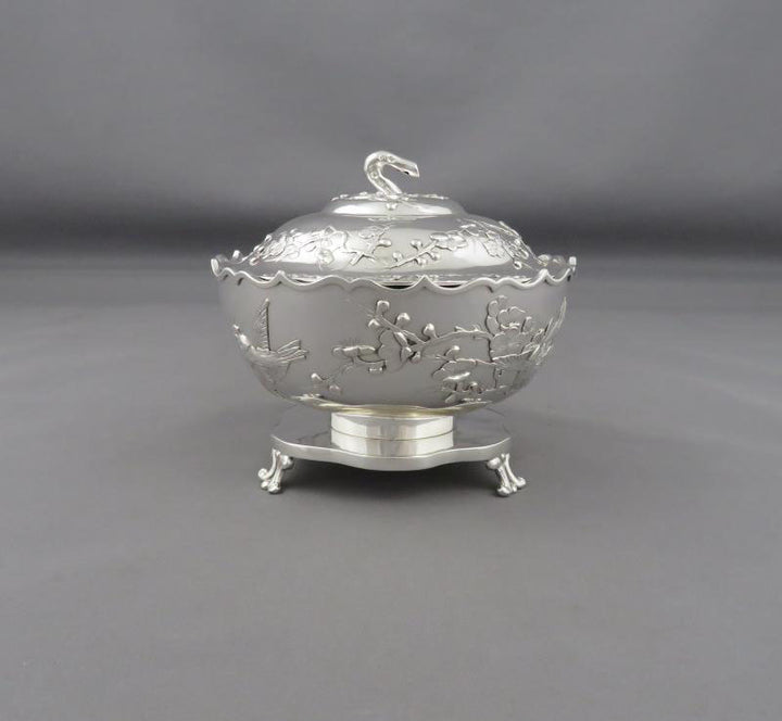Chinese Export Silver Sugar Bowl - JH Tee Antiques
