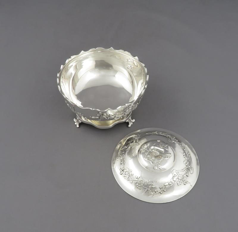 Chinese Export Silver Sugar Bowl - JH Tee Antiques