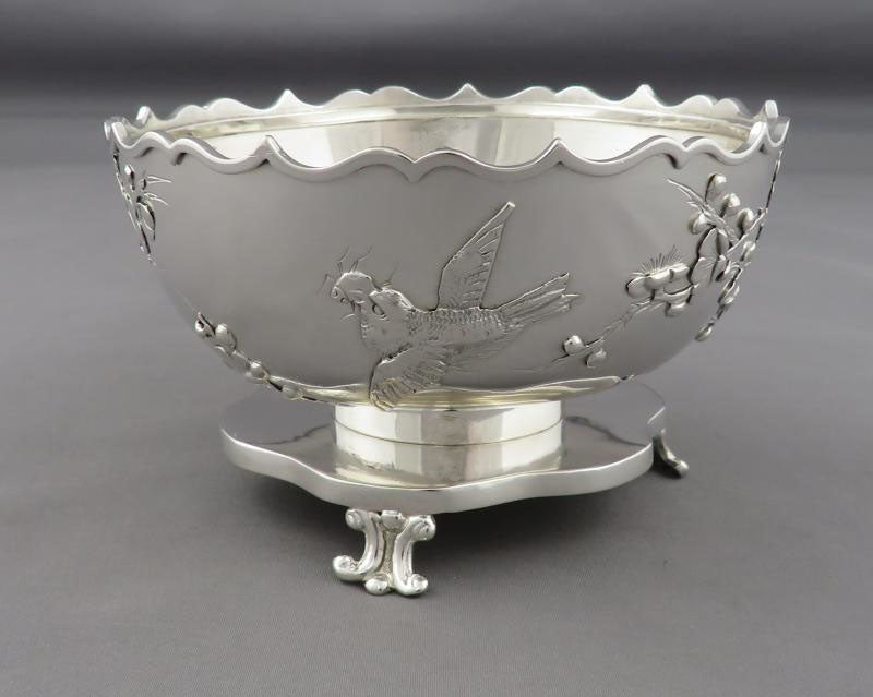 Chinese Export Silver Sugar Bowl - JH Tee Antiques