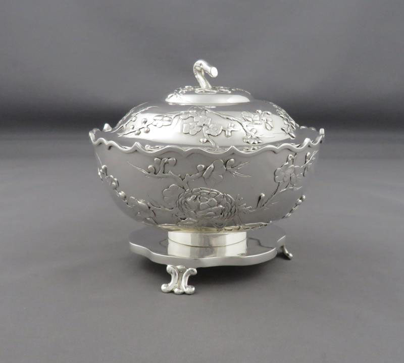 Chinese Export Silver Sugar Bowl - JH Tee Antiques