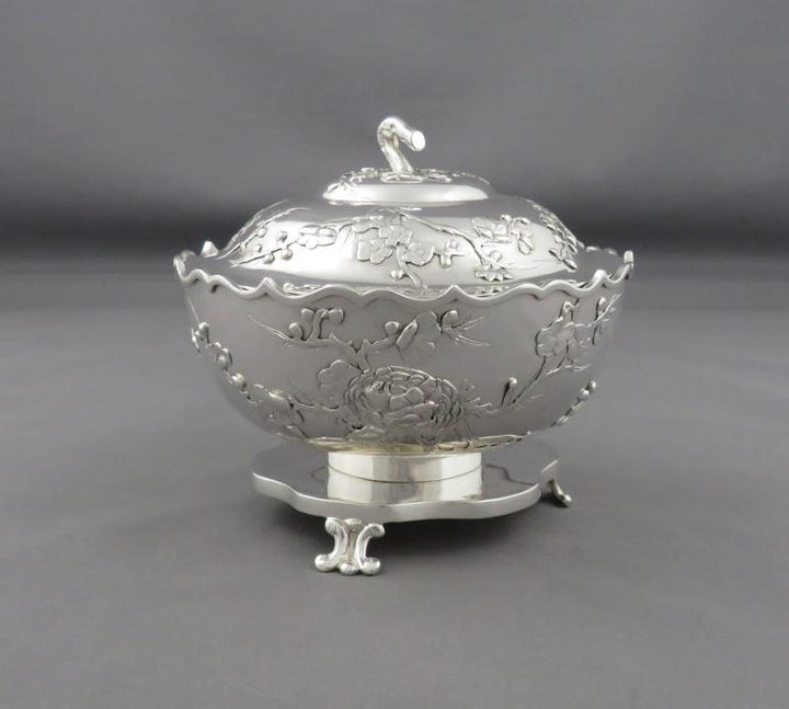 Chinese Export Silver Sugar Bowl - JH Tee Antiques