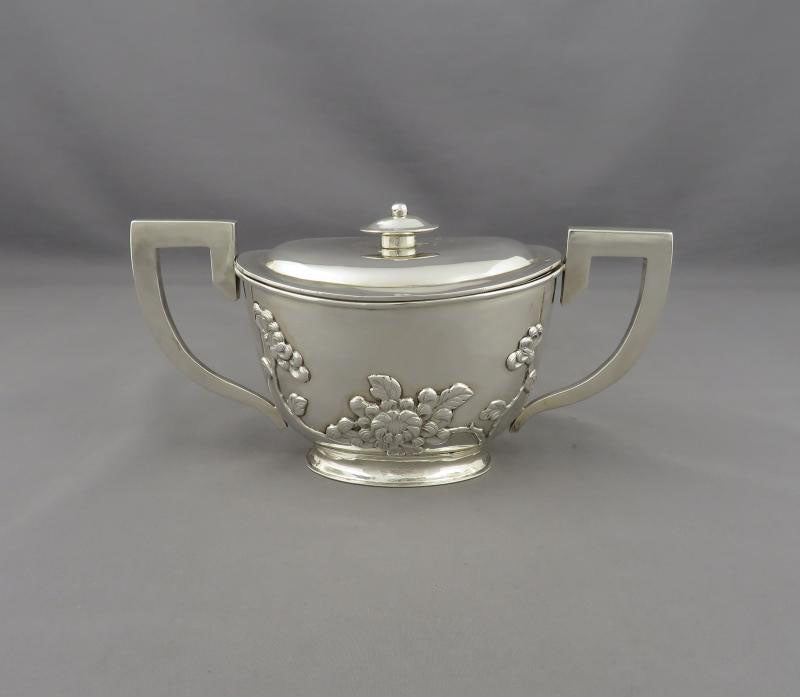 Chinese Export Silver Tea Set - JH Tee Antiques
