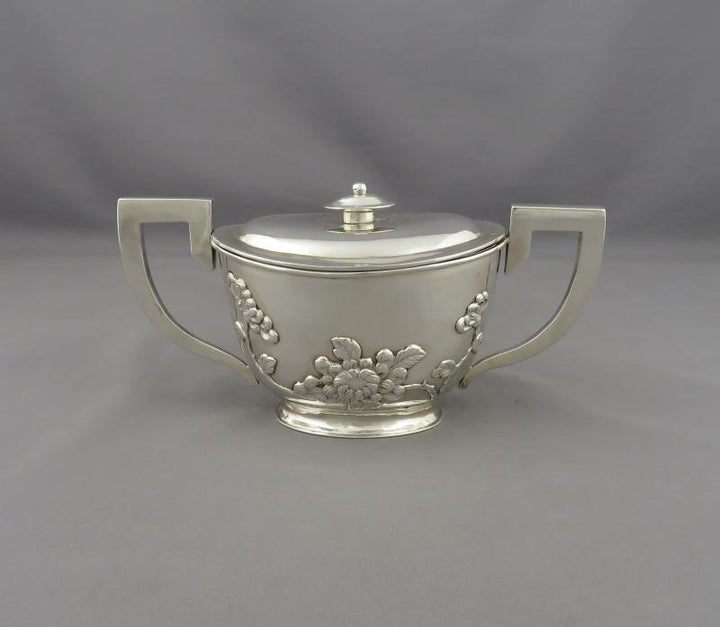Chinese Export Silver Tea Set - JH Tee Antiques