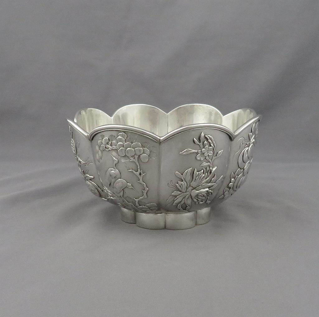 Chinese Export Silver Bowl - JH Tee Antiques