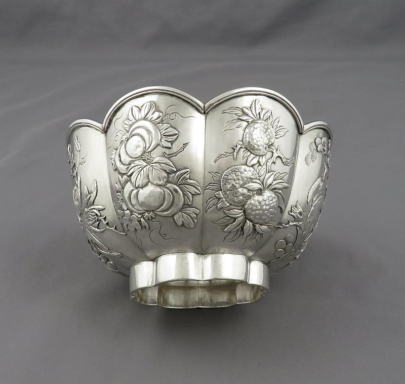 Chinese Export Silver Bowl - JH Tee Antiques