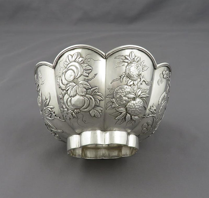 Chinese Export Silver Bowl - JH Tee Antiques
