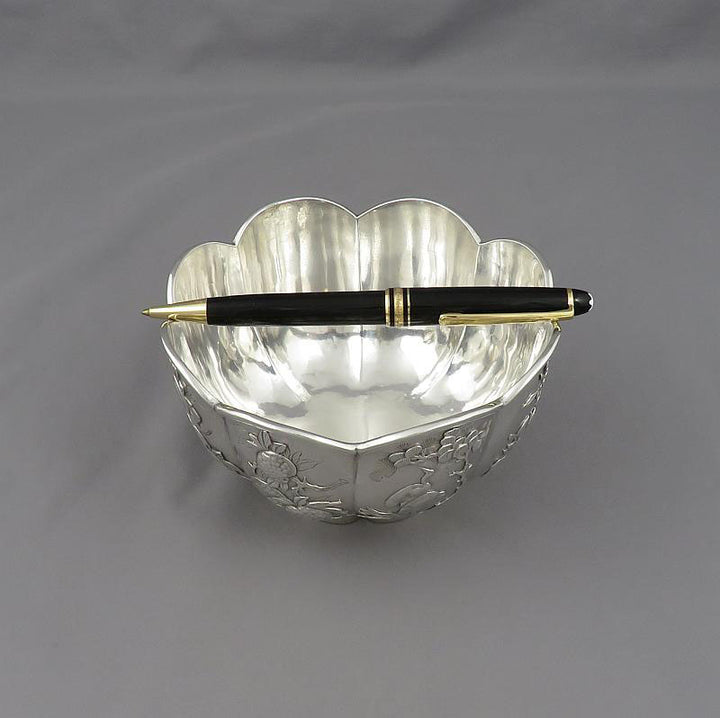 Chinese Export Silver Bowl - JH Tee Antiques