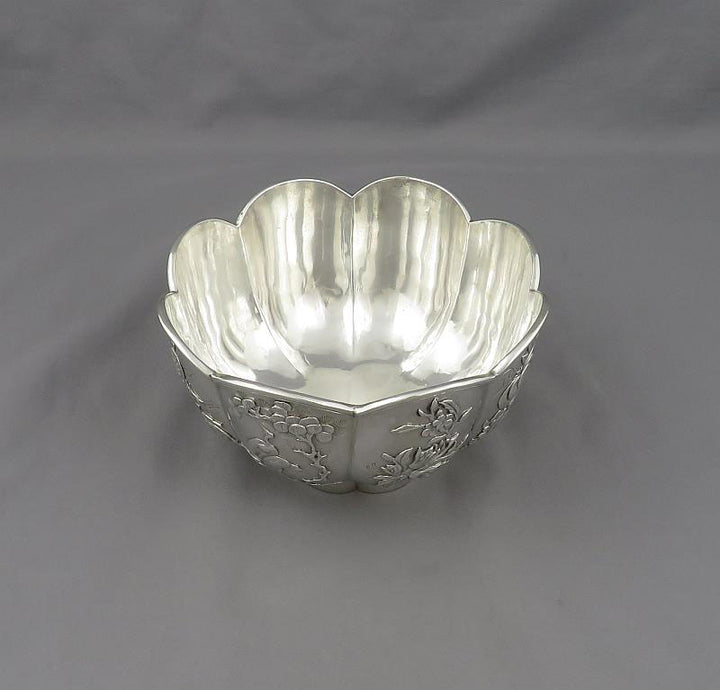 Chinese Export Silver Bowl - JH Tee Antiques