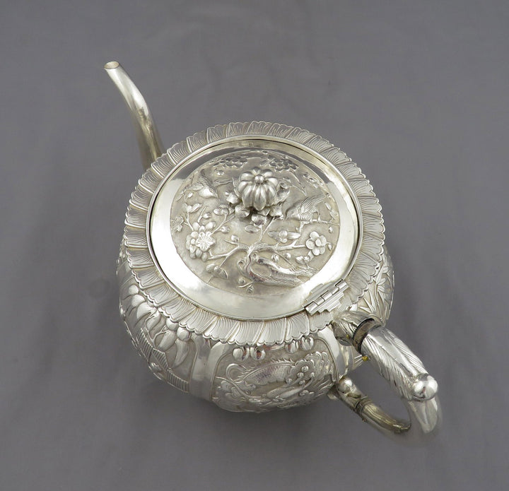Chinese Export Silver Tea Set