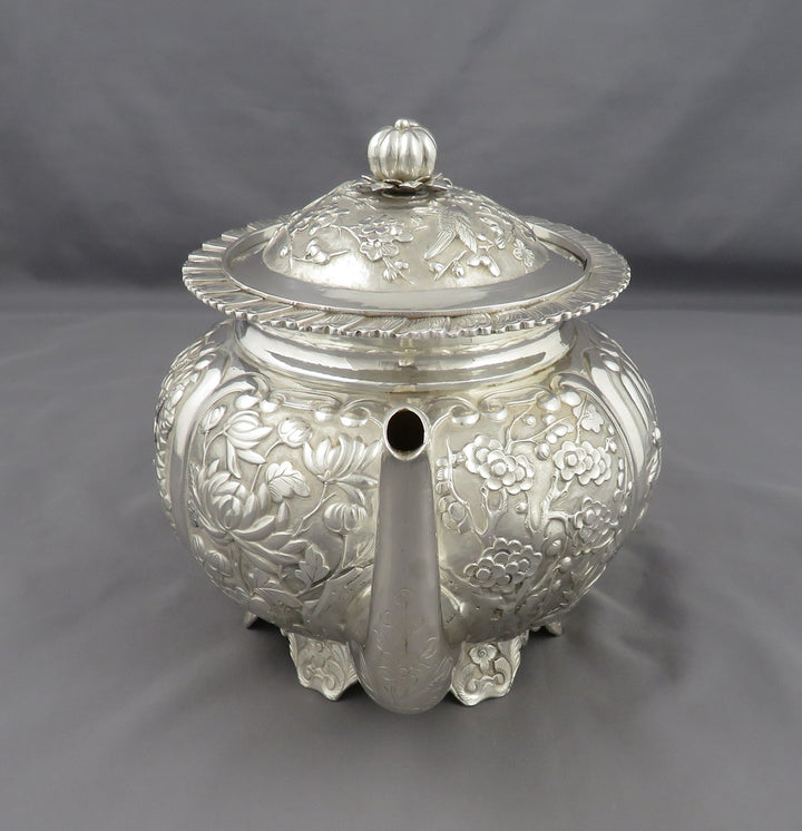 Chinese Export Silver Tea Set