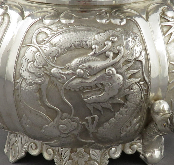 Chinese Export Silver Tea Set