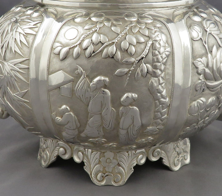 Chinese Export Silver Tea Set