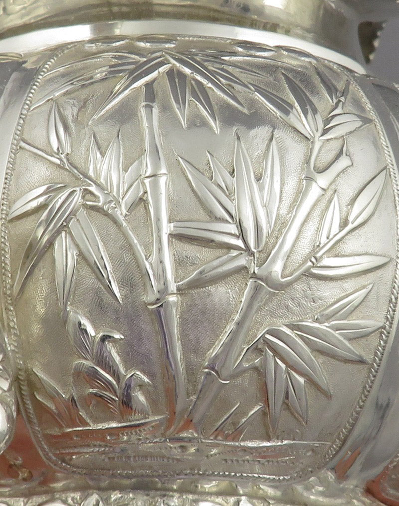 Chinese Export Silver Tea Set