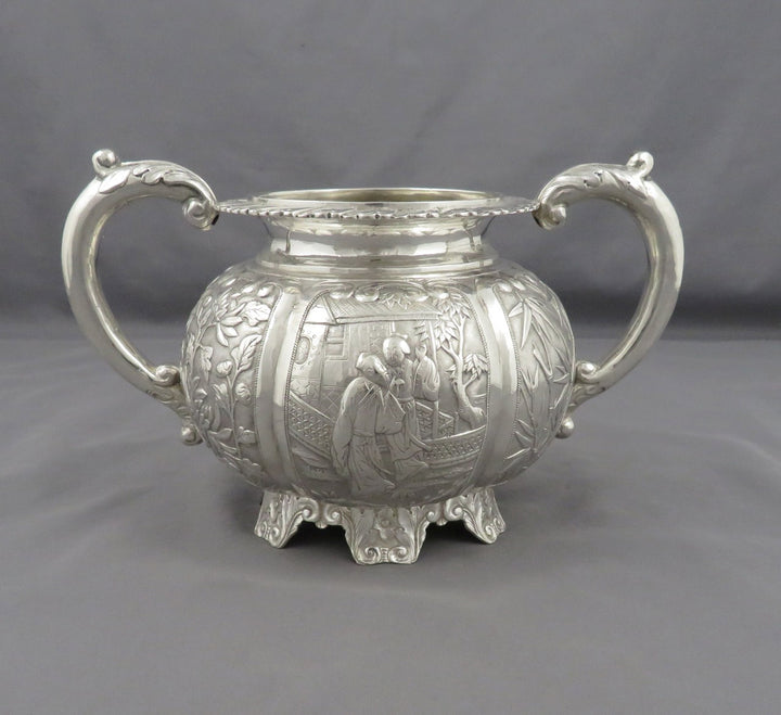 Chinese Export Silver Tea Set