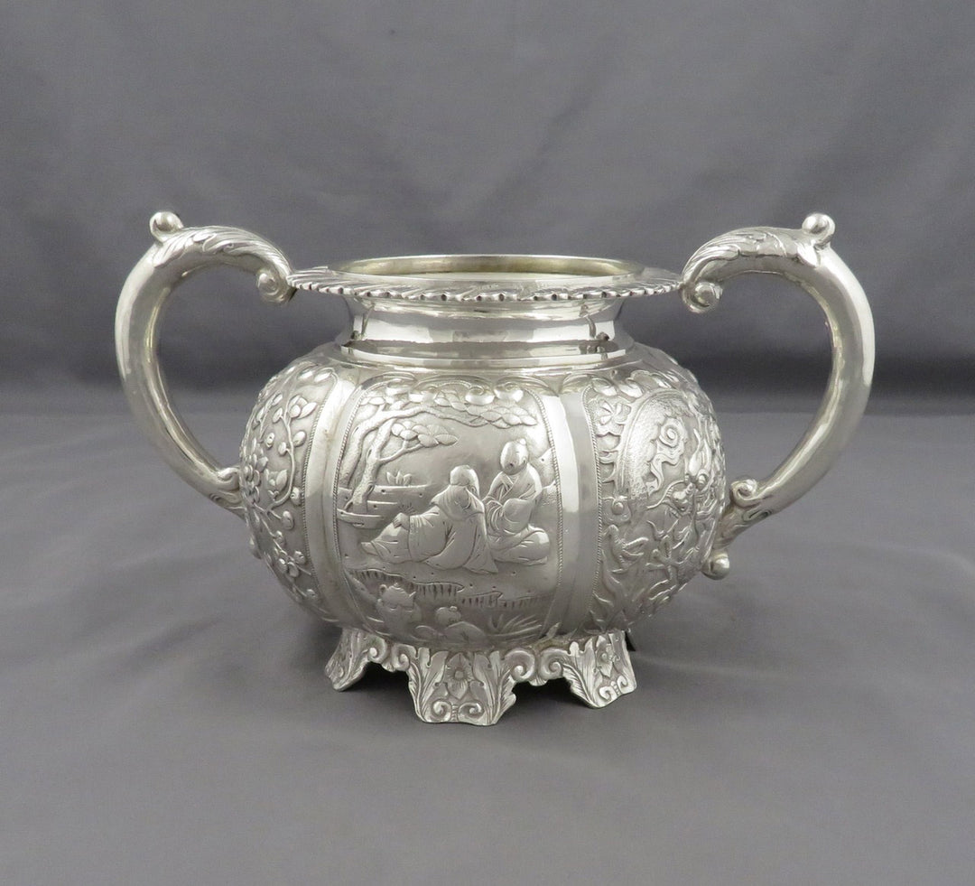Chinese Export Silver Tea Set