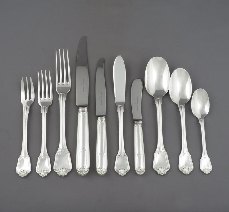 Christofle Dupleix Sterling Silver Flatware Set