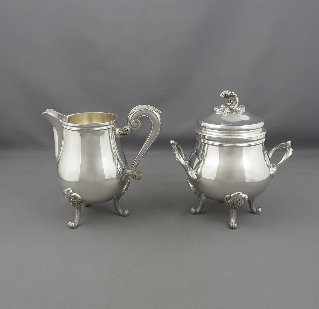 Christofle Marly Cream and Sugar - JH Tee Antiques