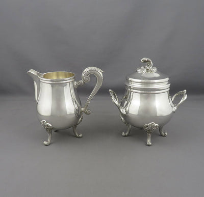 Christofle Marly Cream and Sugar - JH Tee Antiques