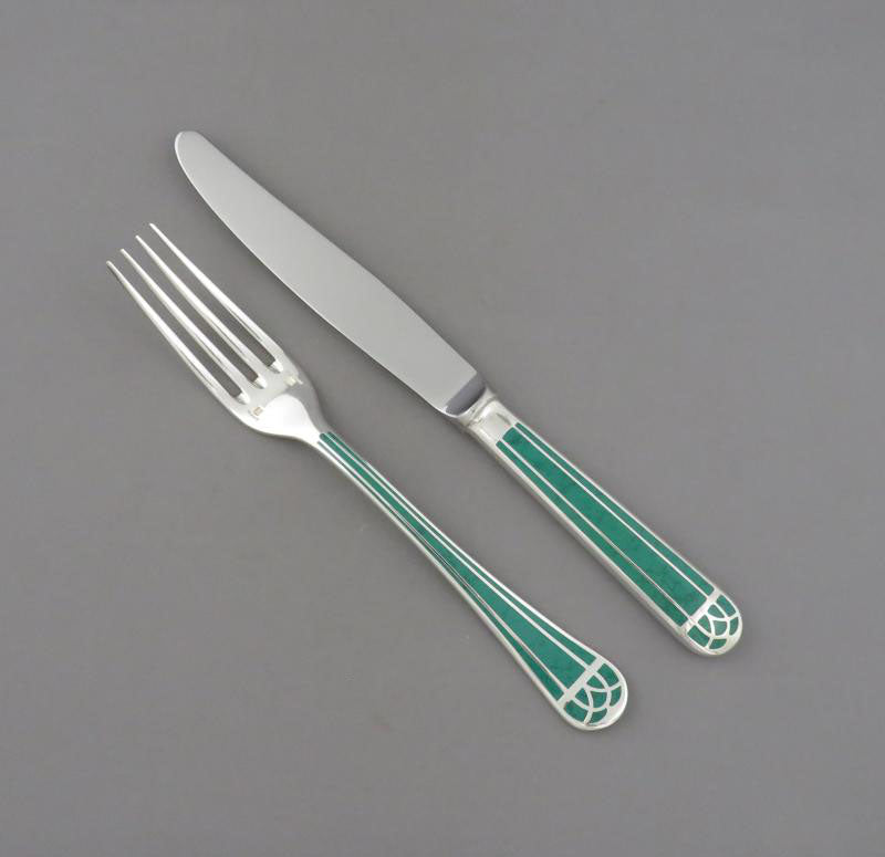 Christofle Talisman Vert Flatware Set - JH Tee Antiques