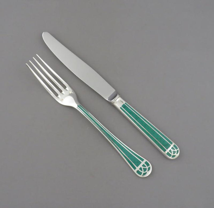 Christofle Talisman Vert Flatware Set - JH Tee Antiques