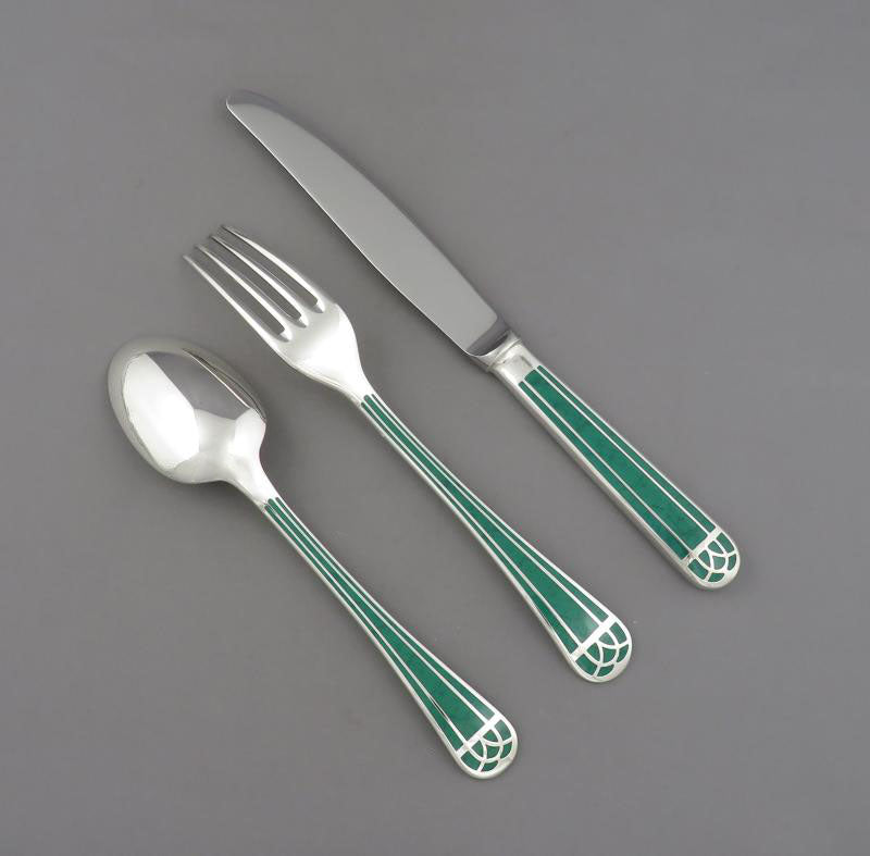 Christofle Talisman Vert Flatware Set - JH Tee Antiques