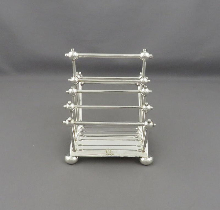 Christopher Dresser Silver Plated Toast Rack - JH Tee Antiques