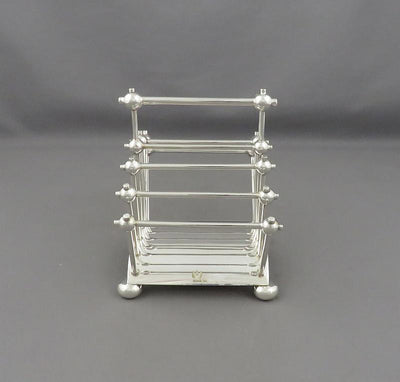 Christopher Dresser Silver Plated Toast Rack - JH Tee Antiques