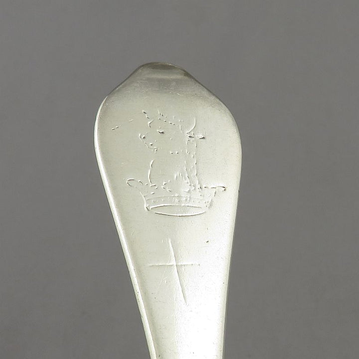 Queen Anne Silver Dog Nose Tablespoon