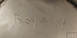 Douglas Boyd Canadian silversmith hallmark, Boyd 67