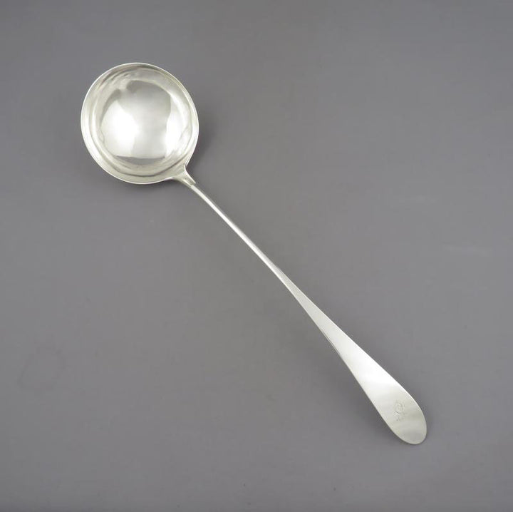 Scottish Provincial Silver Soup Ladle Dundee - JH Tee Antiques