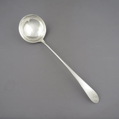 Scottish Provincial Silver Soup Ladle Dundee - JH Tee Antiques