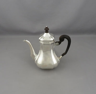 Dutch Silver Coffee Pot - JH Tee Antiques