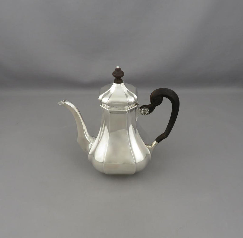 Dutch Silver Coffee Pot - JH Tee Antiques