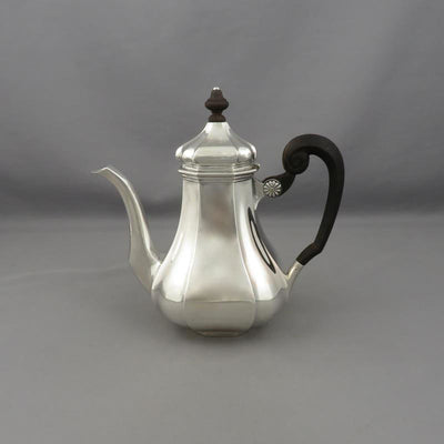 Dutch Silver Coffee Pot - JH Tee Antiques