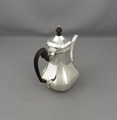 Dutch Silver Coffee Pot - JH Tee Antiques