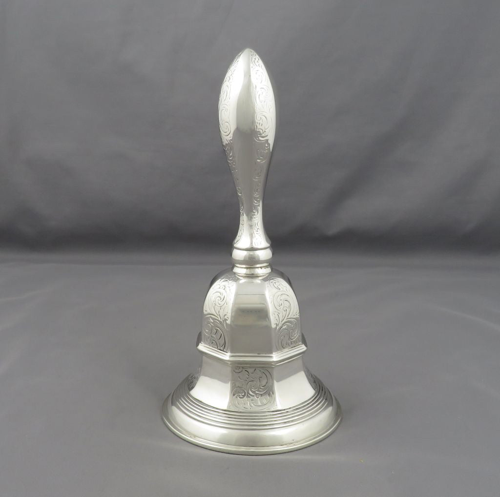 Dutch Silver Table Bell - JH Tee Antiques