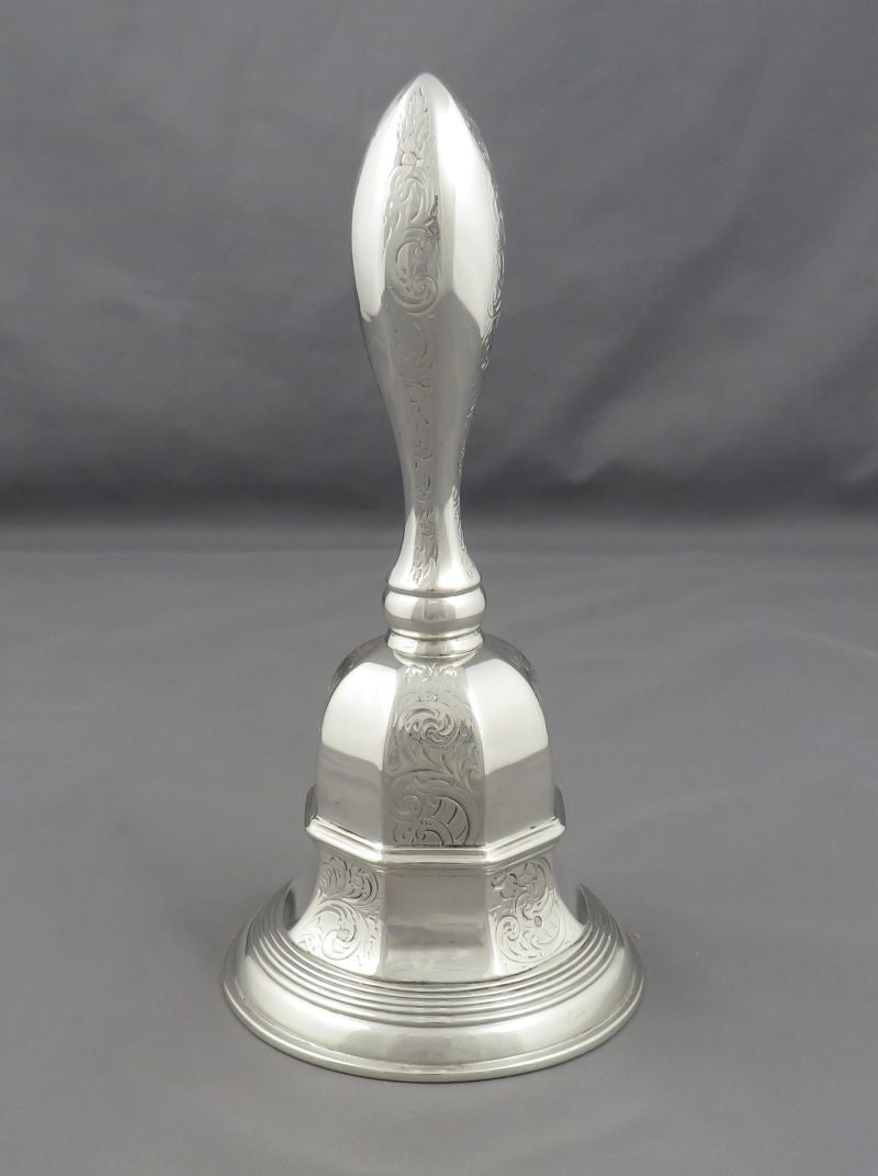 Dutch Silver Table Bell - JH Tee Antiques
