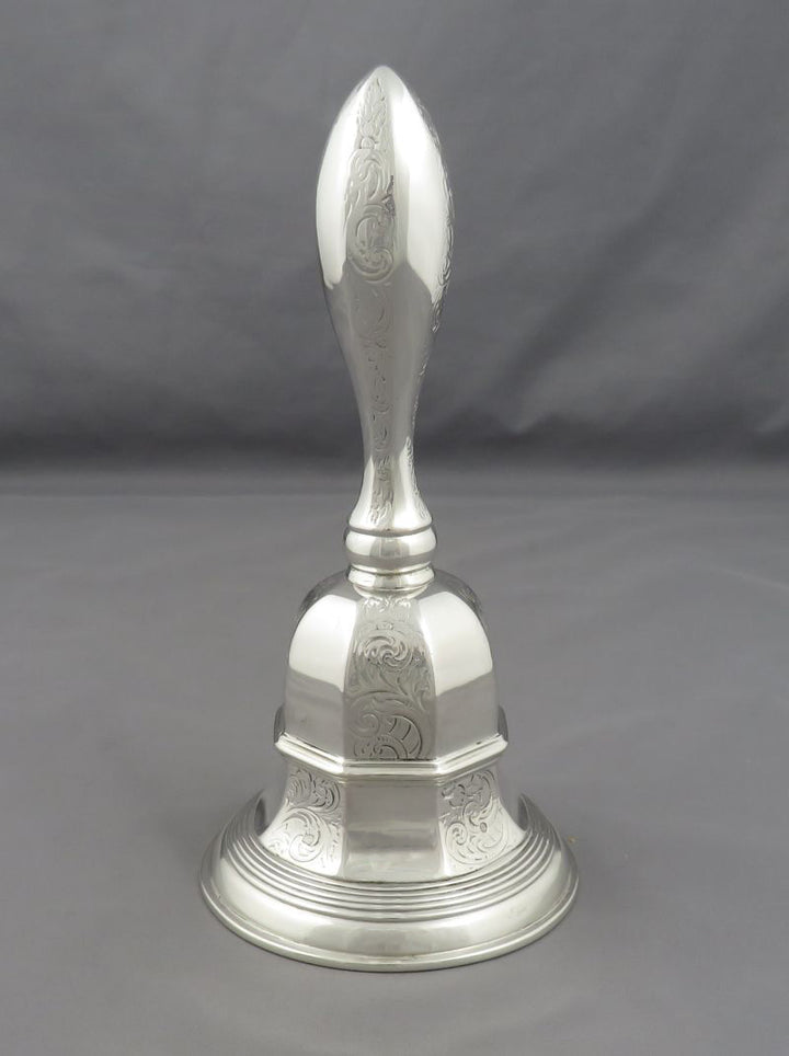 Dutch Silver Table Bell - JH Tee Antiques
