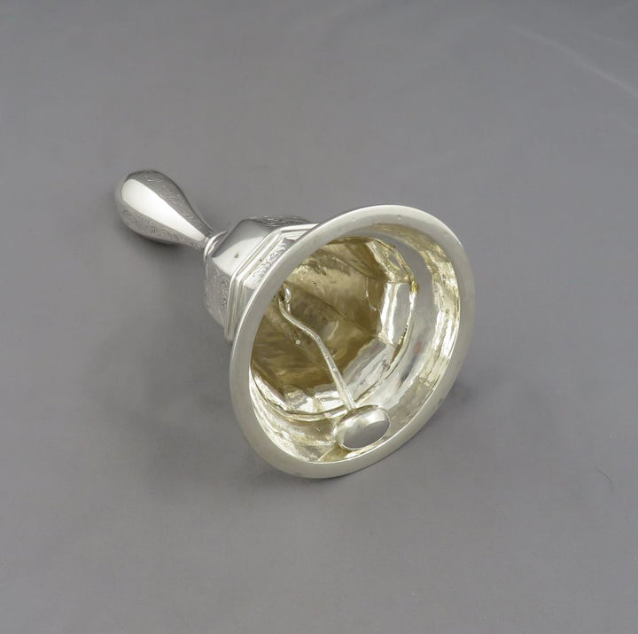 Dutch Silver Table Bell - JH Tee Antiques