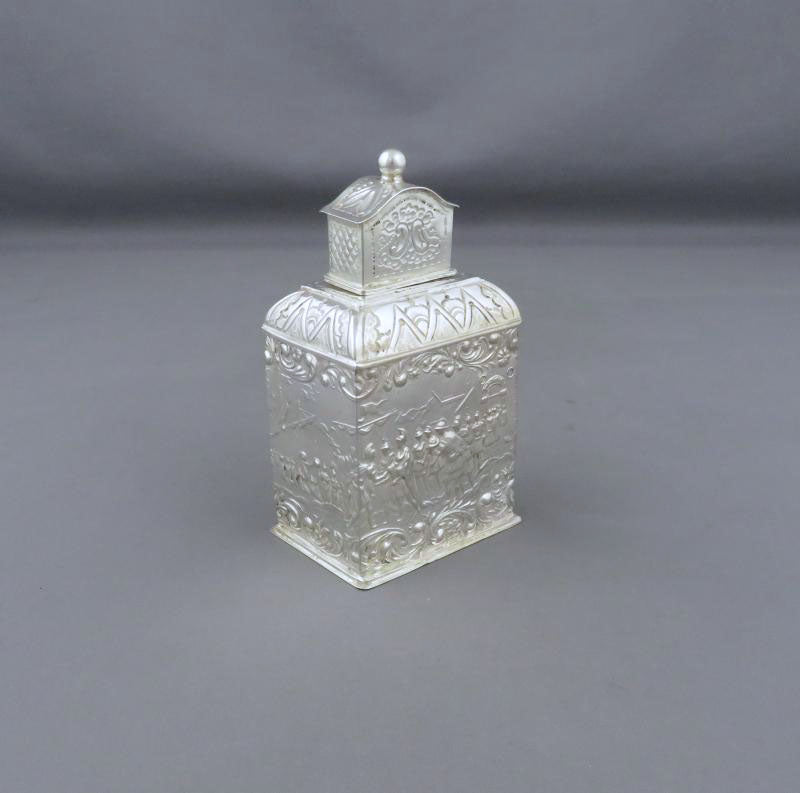 Dutch Silver Tea Caddy