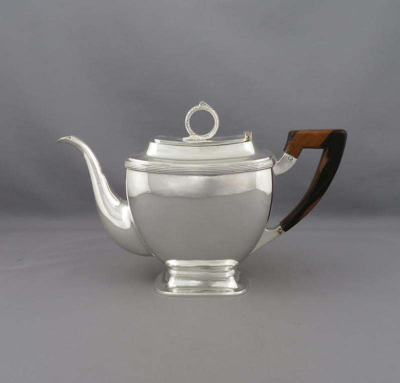 Dutch Sterling Silver Tea Set - JH Tee Antiques