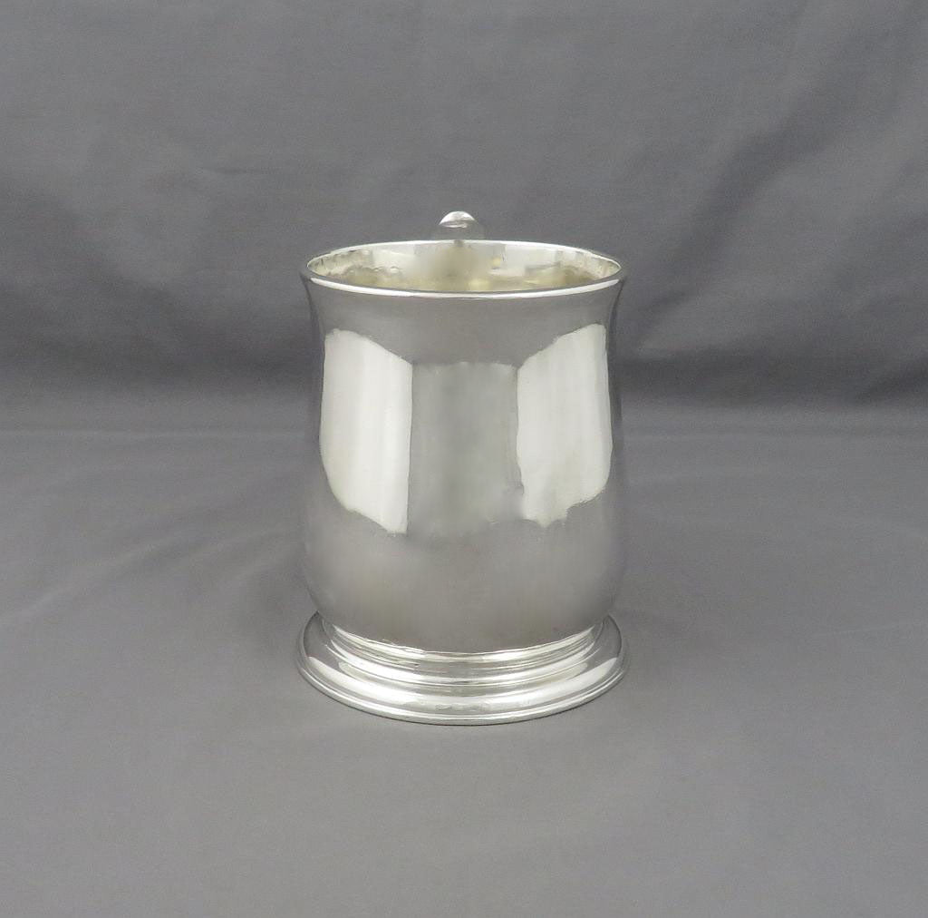 Early George II Silver Pint Mug - JH Tee Antiques