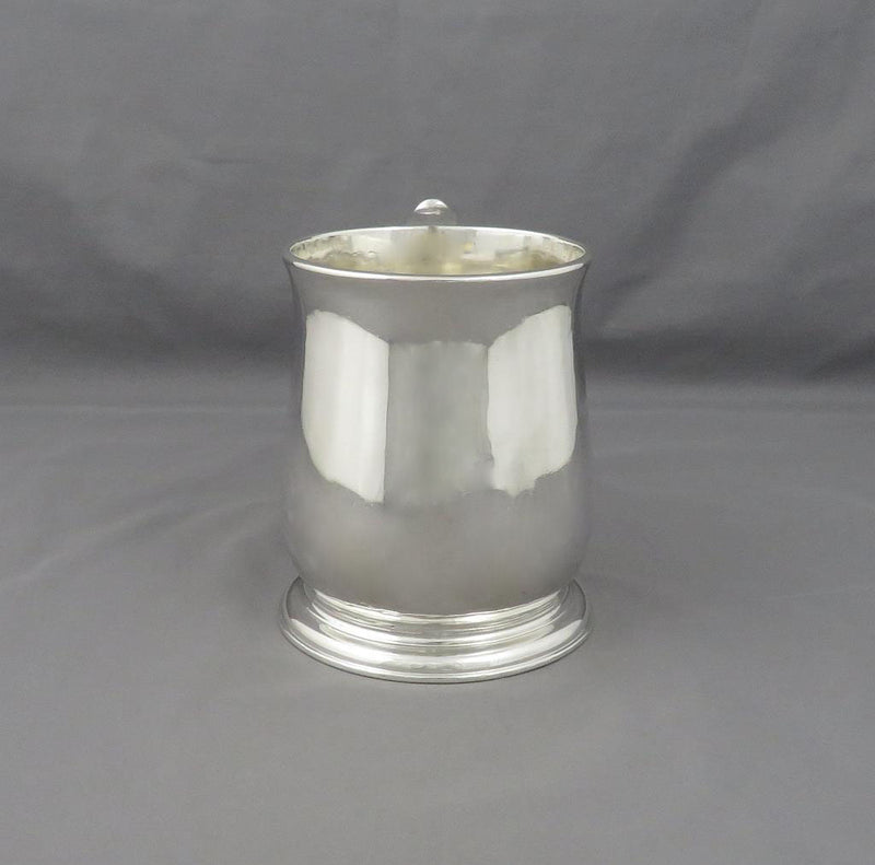 Early George II Silver Pint Mug - JH Tee Antiques