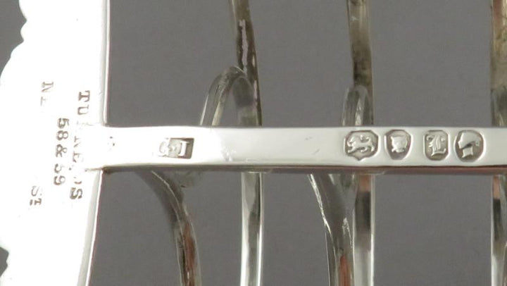Victorian Silver Toast Rack - JH Tee Antiques