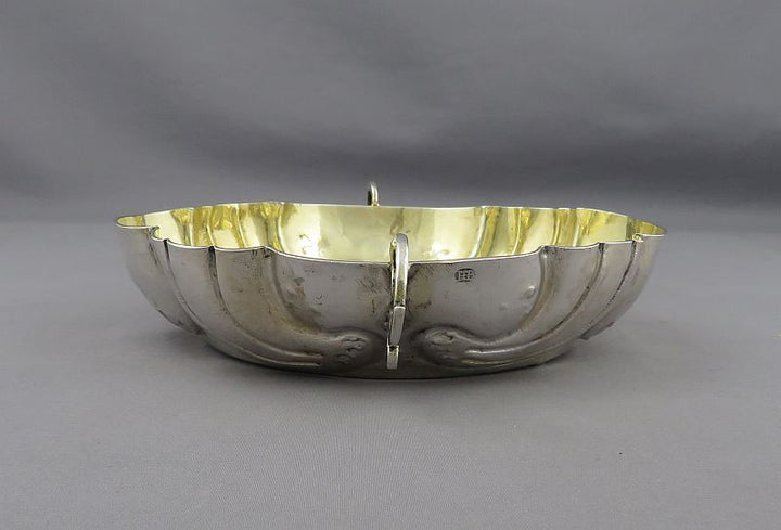Early German Silver Brandy Bowl - JH Tee Antiques