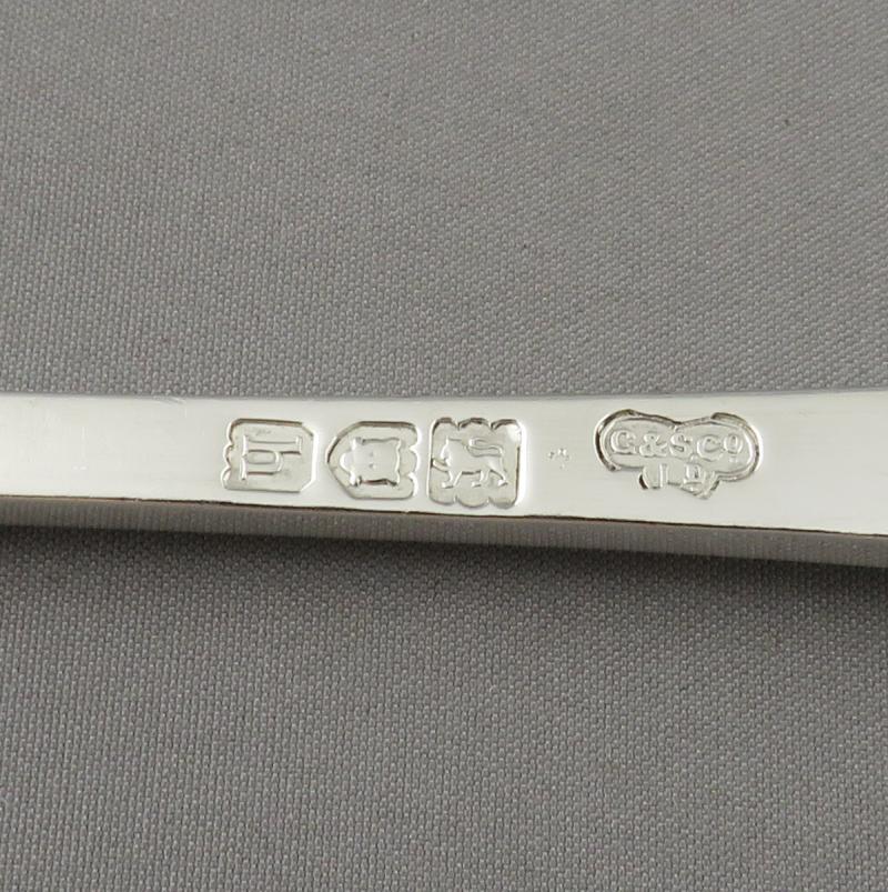 Edwardian Sterling Silver Berry Spoons - JH Tee Antiques